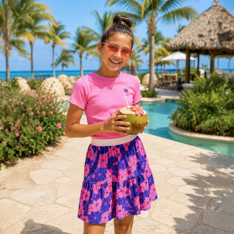 Jurk Dori (fluor pink)