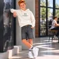 Name It Korte broek jeans STRAIGHT FIT Ryan (medium grey denim)