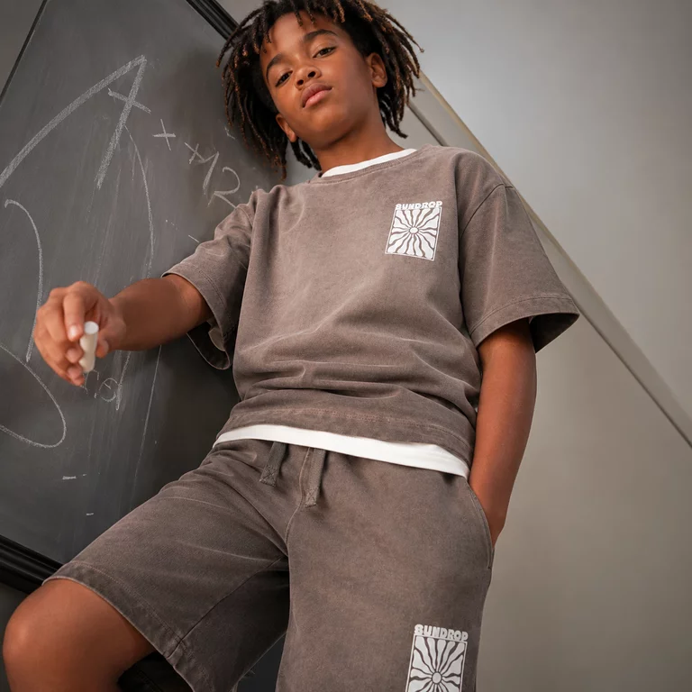 Korte broek sweat Hopin (chestnut)