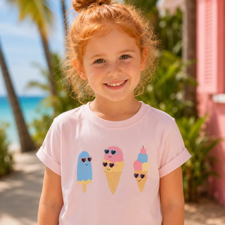 T-shirt Vix (cradle pink ice cream)