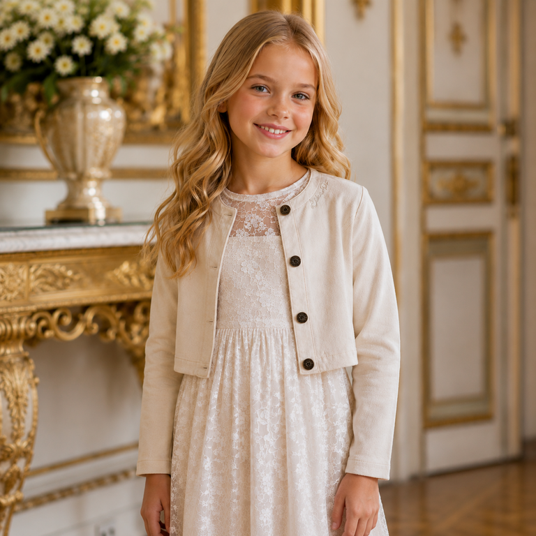 Spijkerjasje Amina (soft gold)