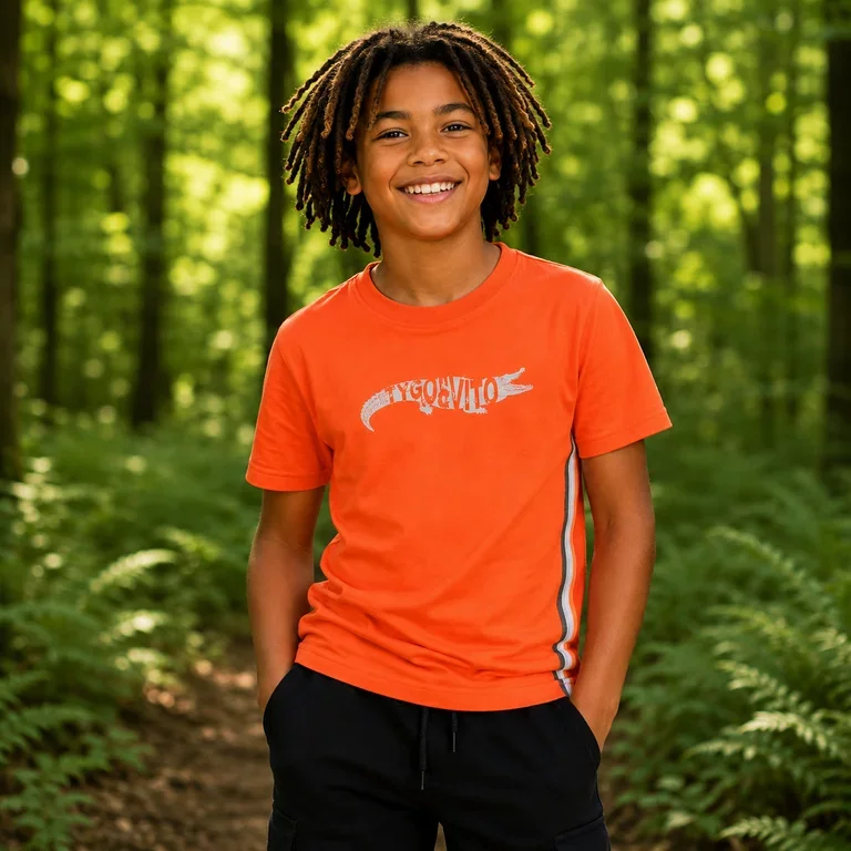 T-shirt Wessel (mandarin red)