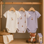 Name It Drie rompertjes Deer (lilac marble/jet stream/lavender gray)