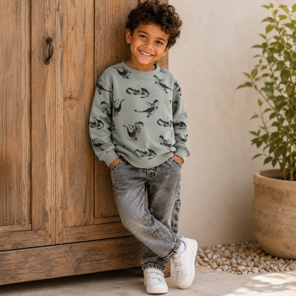 Trui sweat Kasse (green milieu)