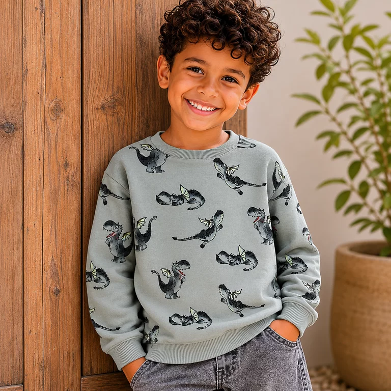 Trui sweat Kasse (green milieu)