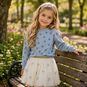 Name It Rokje tulle Kira (antique white/vintage indigo)