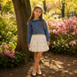 Name It Rokje tulle Kira (antique white/vintage indigo)
