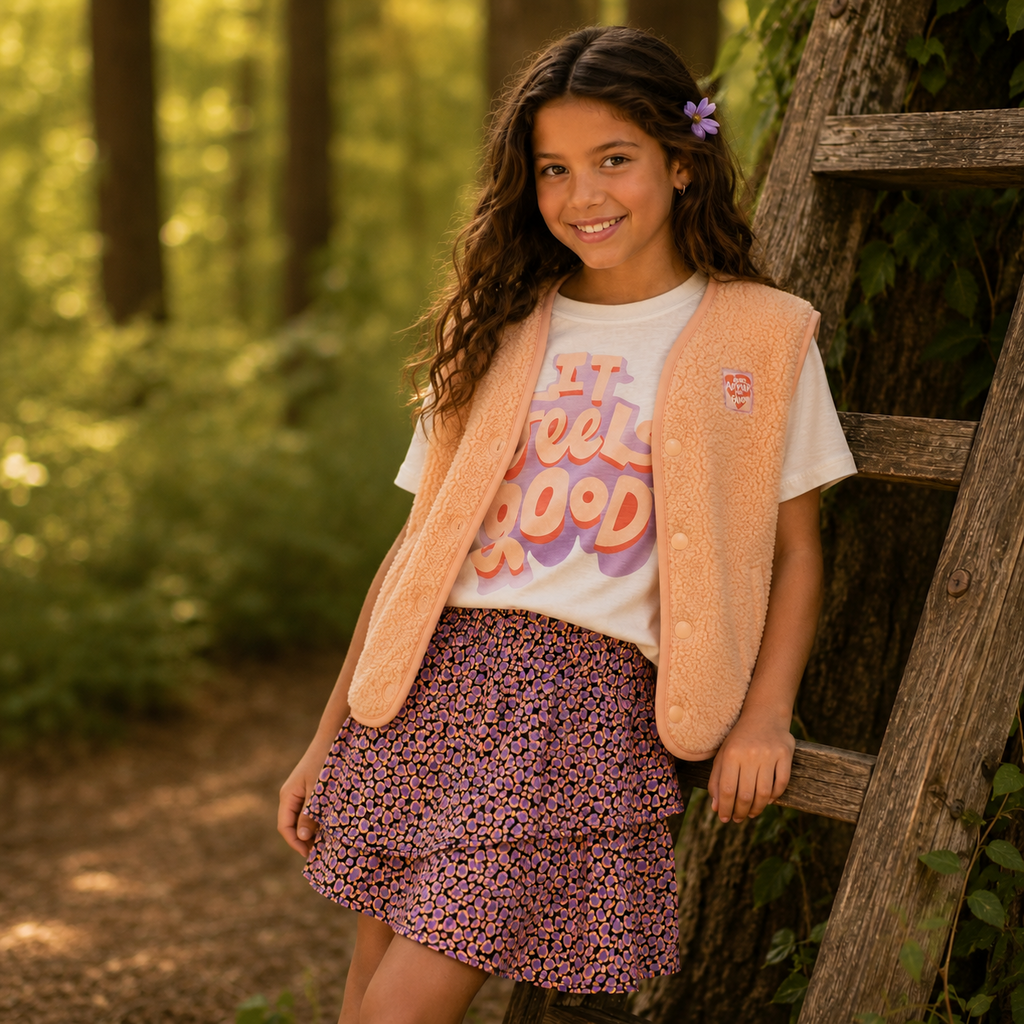 Gilet teddy (soft apricot)