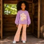 Looxs Broek flared rib (soft apricot)
