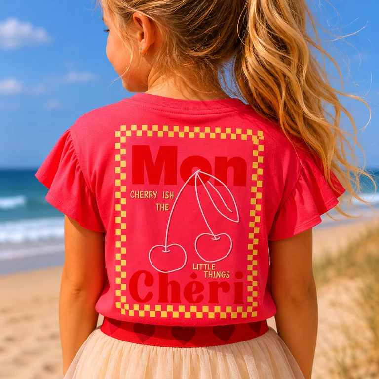 T-shirt Backprint (poppy red)