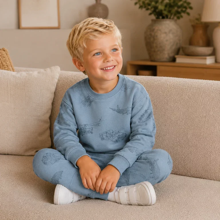 Trui sweat Varon (dusty blue)