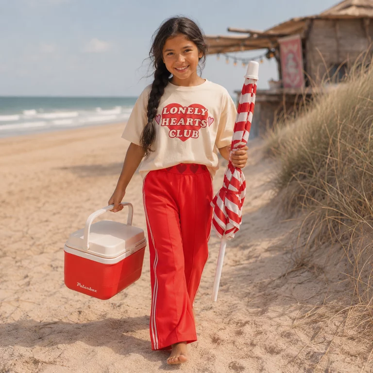 Broek sweat (poppy red)