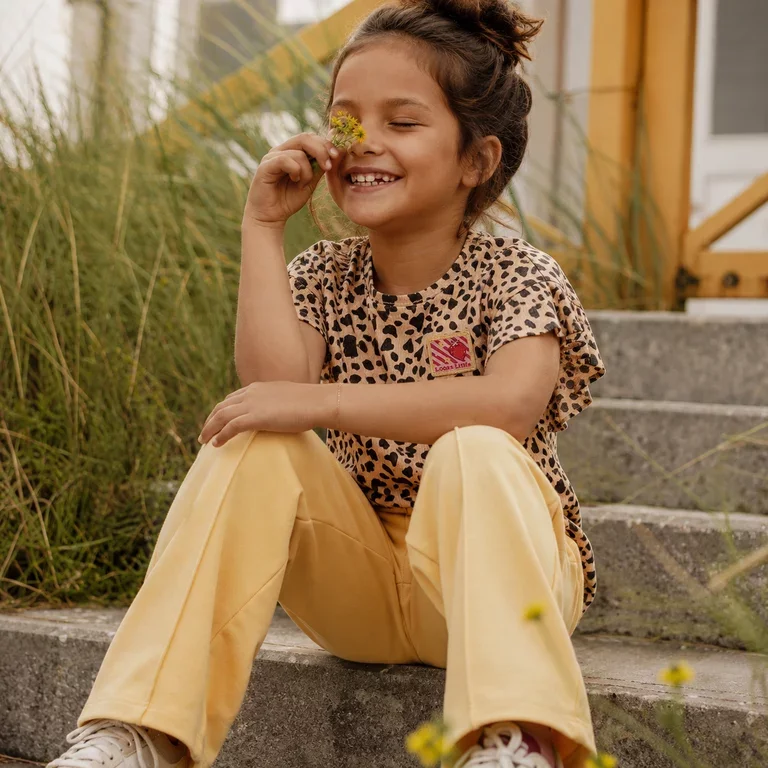 Broek lurex (banana shake)