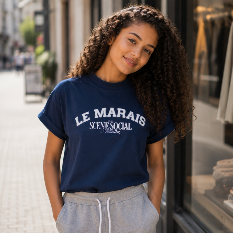 T-shirt (indigo blue)