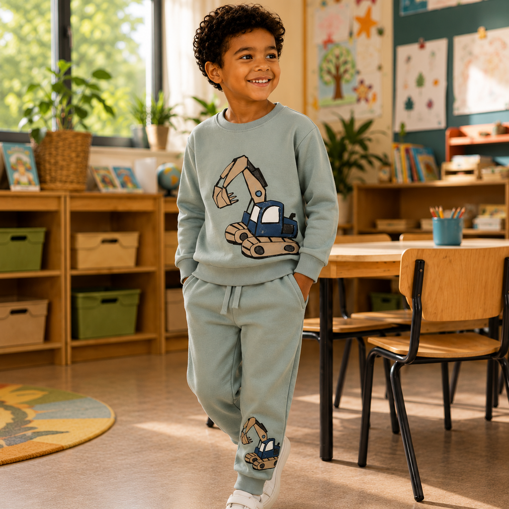 Trui sweat Kark (green milieu)