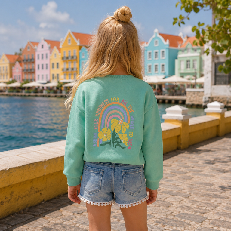 Trui backprint (lt green)
