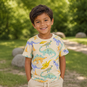 Blue Seven T-shirt (pebble)