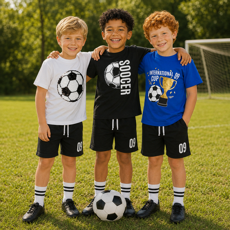 Korte broek voetbal (black)