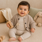 A Tiny Story Gebreid vestje (nougat)