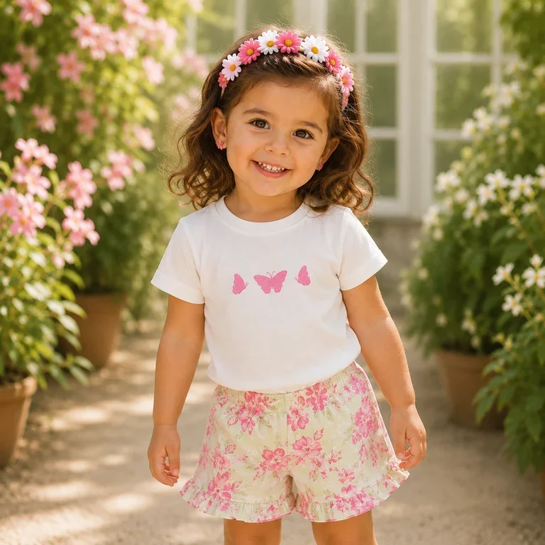 Korte broek Fennaz (lime cream)