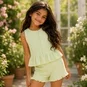 Name It Korte broek Filukaz (lime cream)