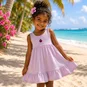 Name It Zomerjurkje Victoria (lavender fog ladybug)