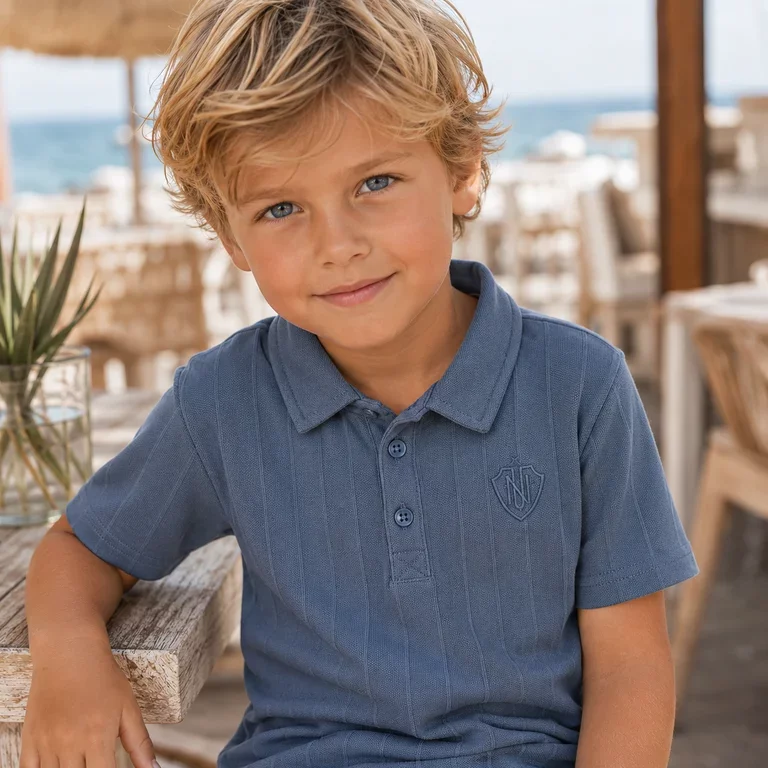 Polo shirt Fen (vintage indigo)
