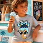 Name It T-shirt Vagno (grey melange ice cream)