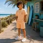 Name It Korte broek sweat Ferdi (peach fuzz)