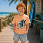 Name It T-shirt Vux (peach fuzz dino)