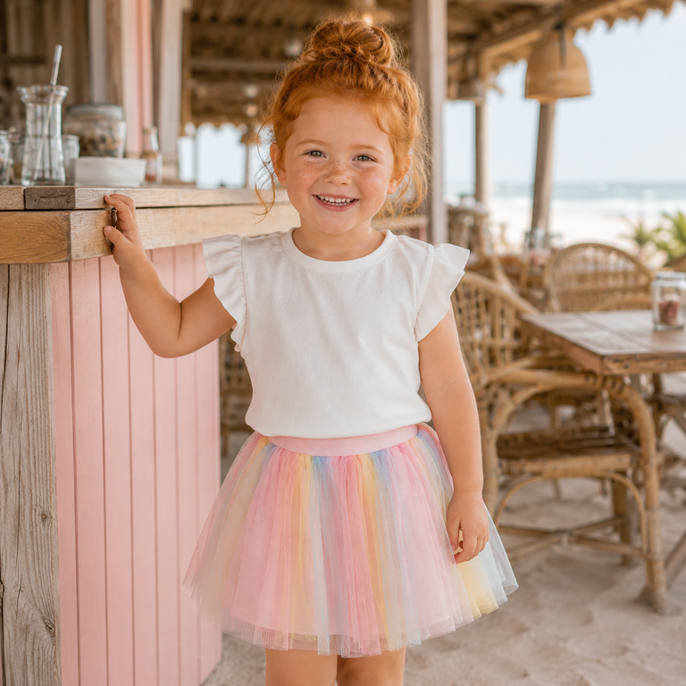 Rokje tulle Pfamille (pink)