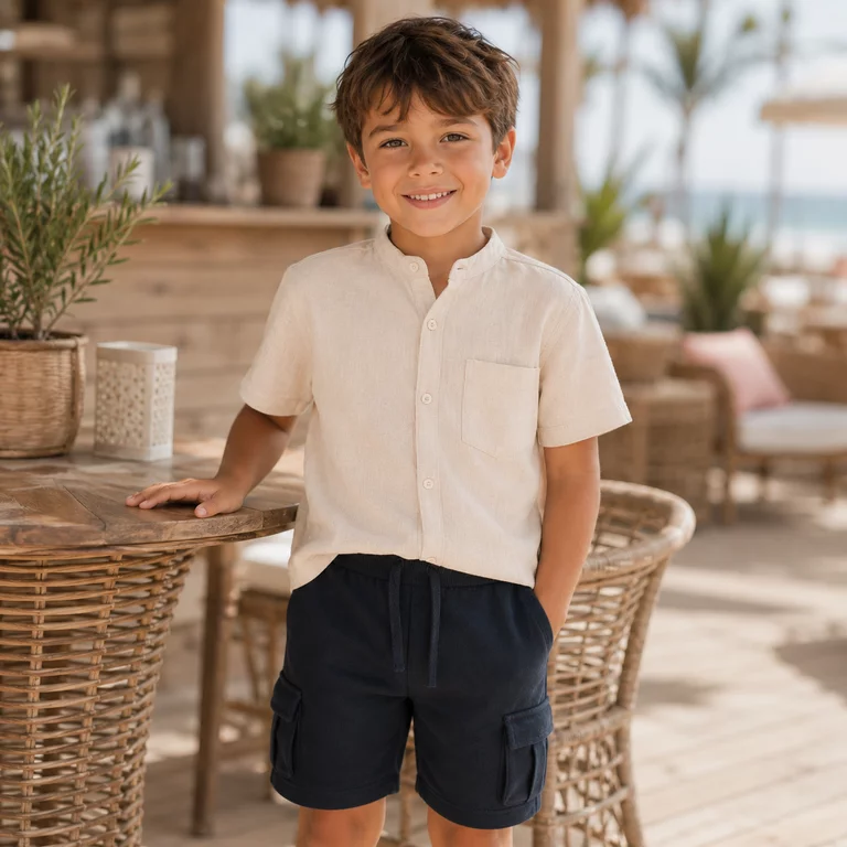 Korte cargo sweat broek Oli (dark sapphire)