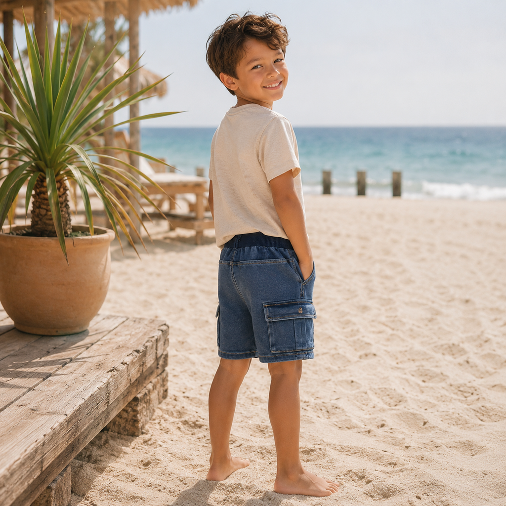Korte jog jeans BAGGY Ben (denim blue)
