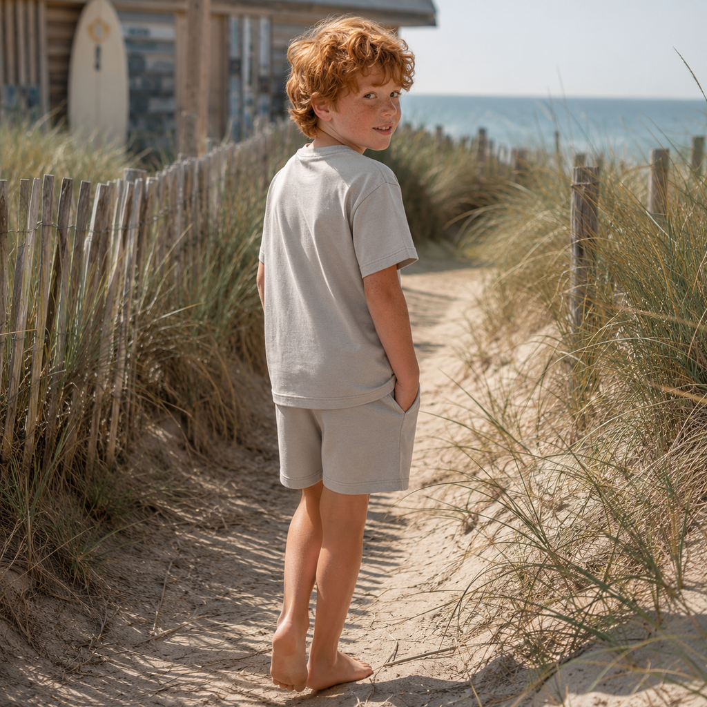 Korte broek sweat Fandel (vintage khaki)