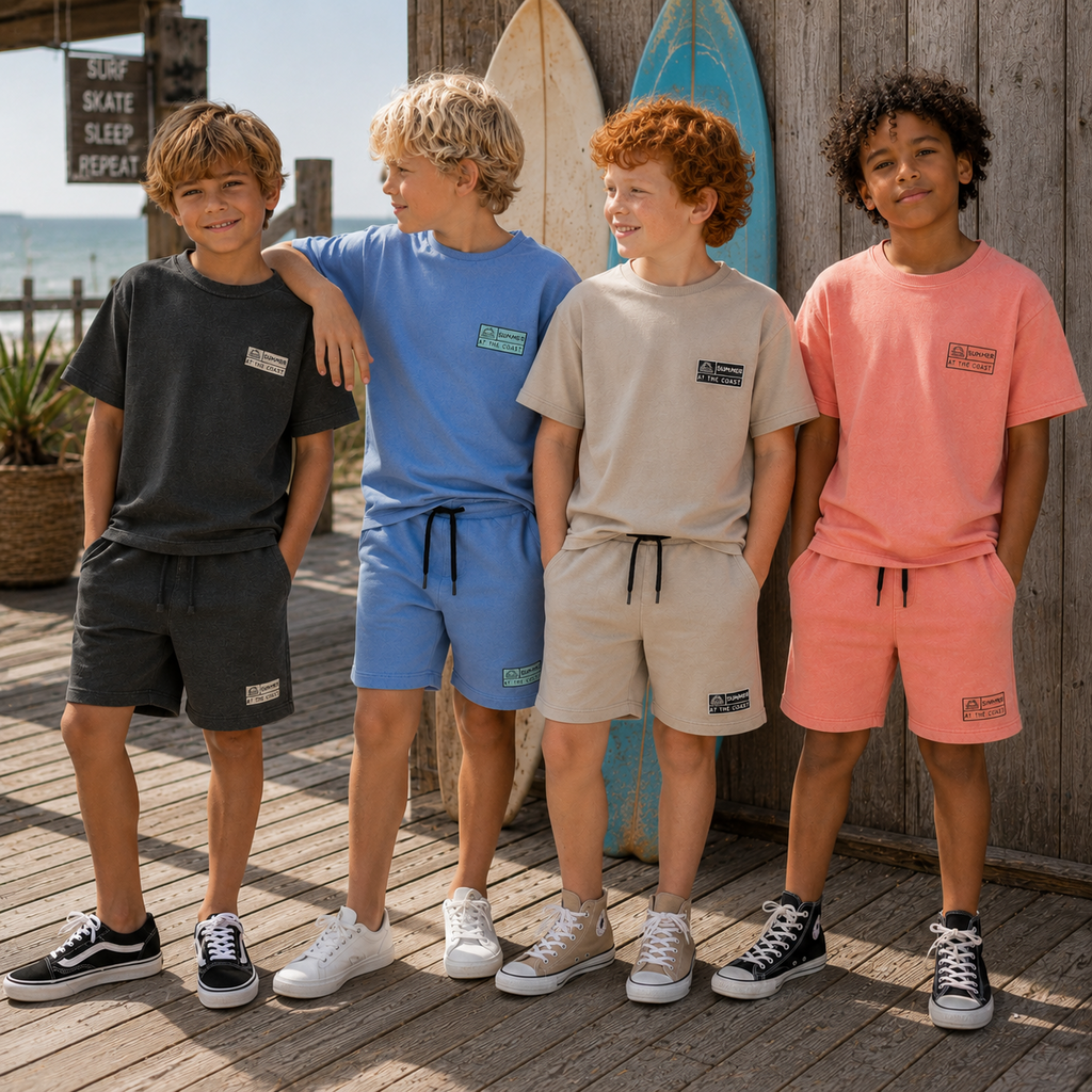 Korte broek sweat Fandel (palace blue)