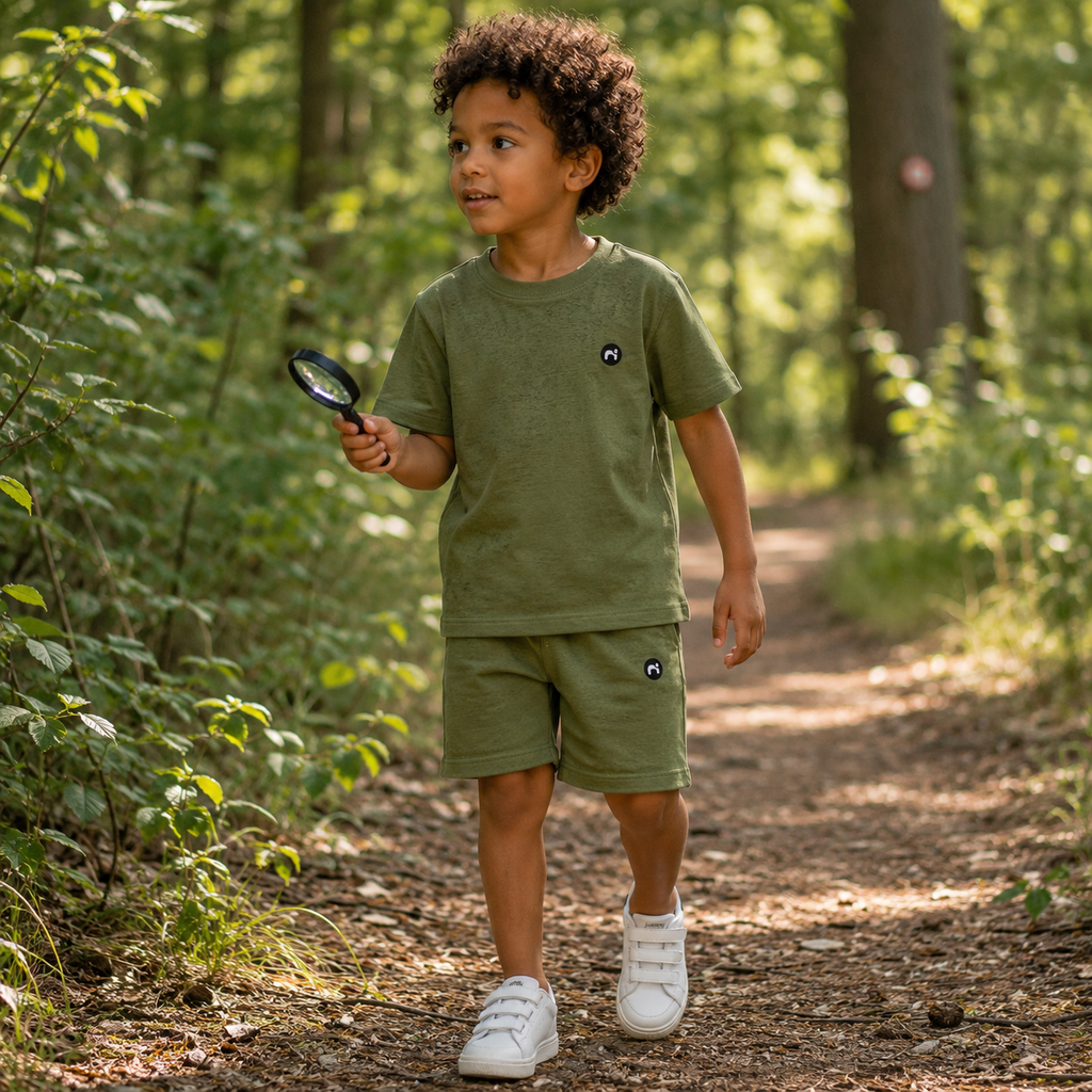 Korte broek sweat Vimo (riffle green)