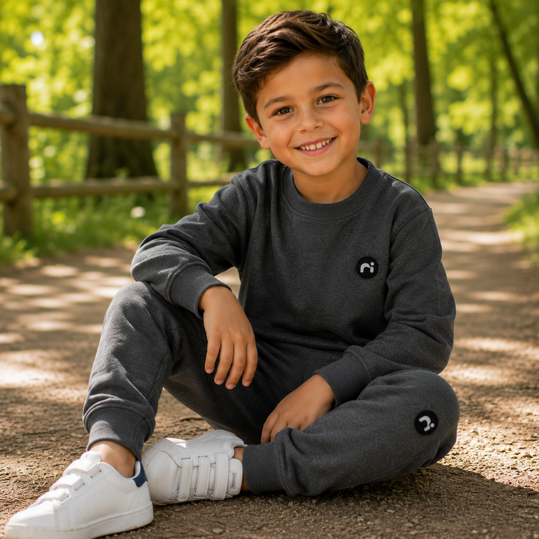 Trui sweat Vimo (dark grey melange)