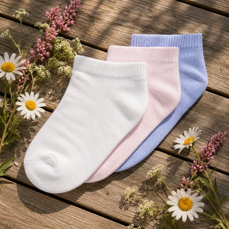 Sokken FOOTIE Vilma (cradle pink/purple impression/cloud dancer)
