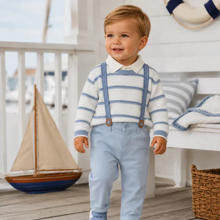 Broekje met bretels (blue)