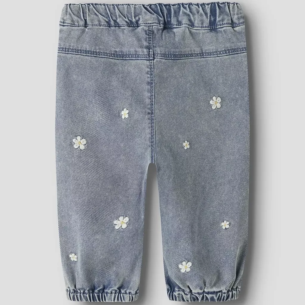 Soepel broekje MOM FIT Rise (light blue denim)