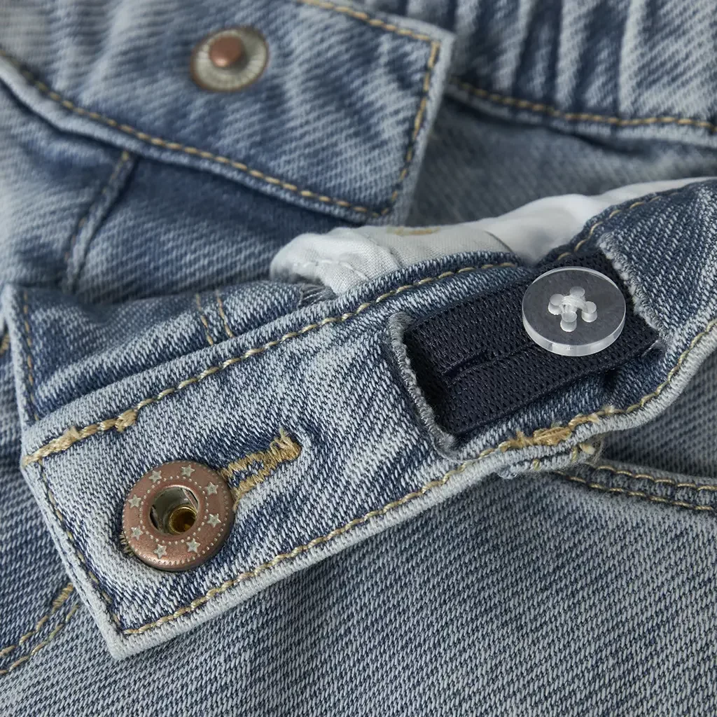 Korte jeans MOM FIT Rose (light blue denim)