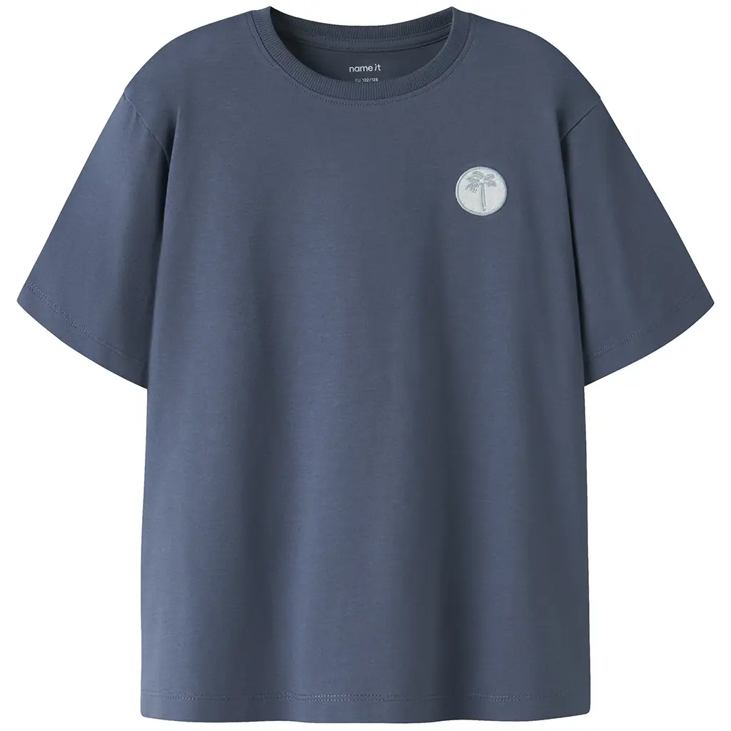 T-shirt Vimpel (vintage indigo palm)