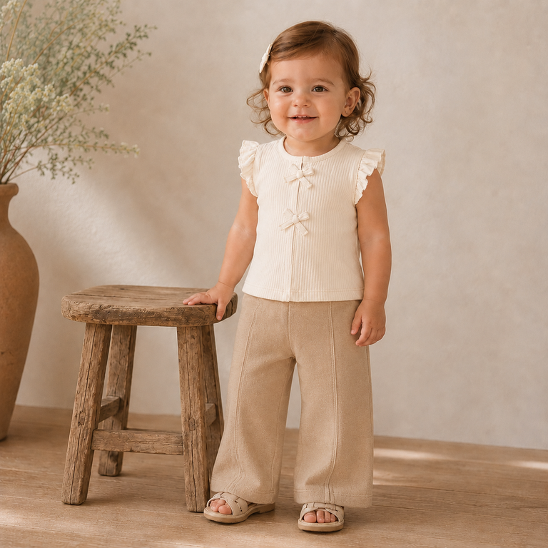 Broekje/legging flared (sand)
