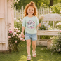 Name It Longsleeve Veen (pale aqua unicorn flowers)