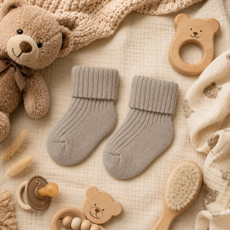 Baby sokjes Nobbu (chateau gray)