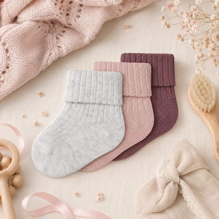 Drie paar sokjes Pnobba (peyote meange/burnished lilac/deco rose)