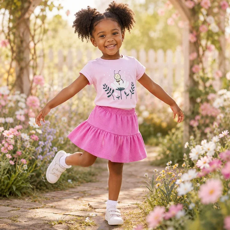 T-shirt Vix (pirouette bee flower)