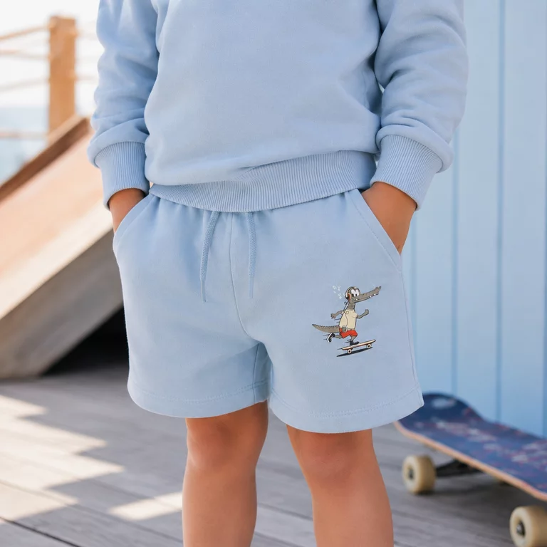 Korte broek sweat Valexander (blue fog skater)