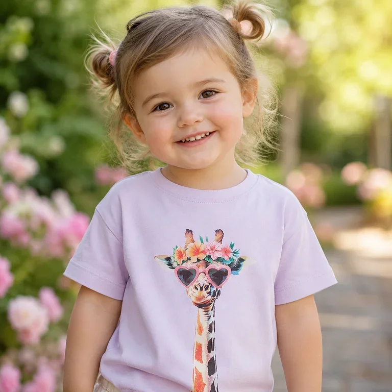 OP=OP! T-shirt Votea (lavender fog giraffe sunglasses)