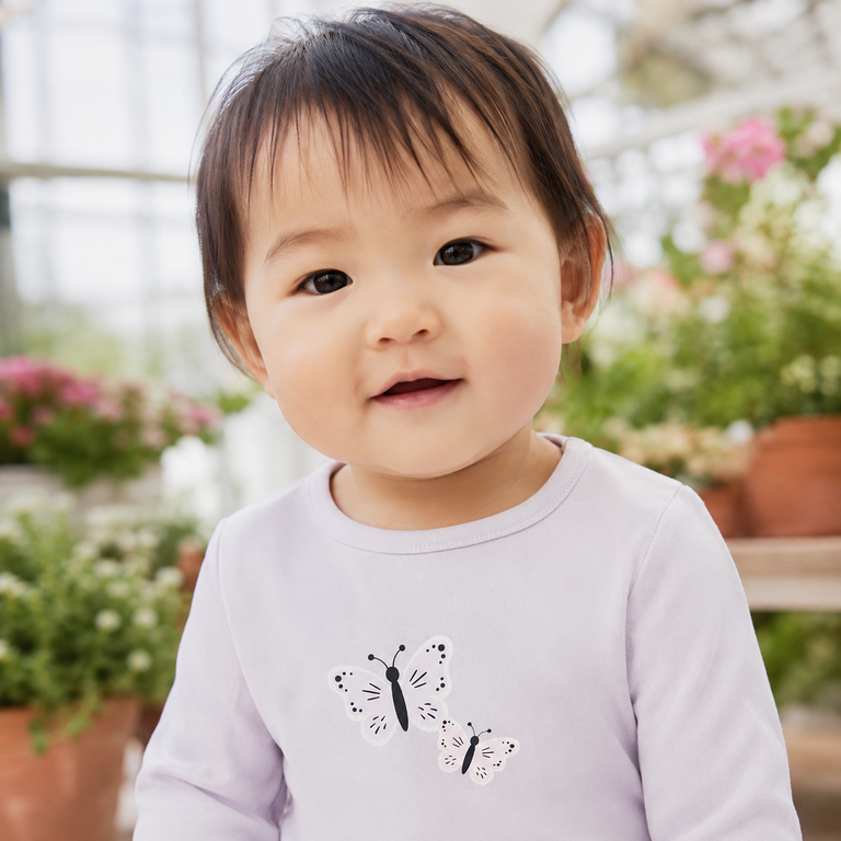 Longsleeve Vubie (lavender fog butterfly)